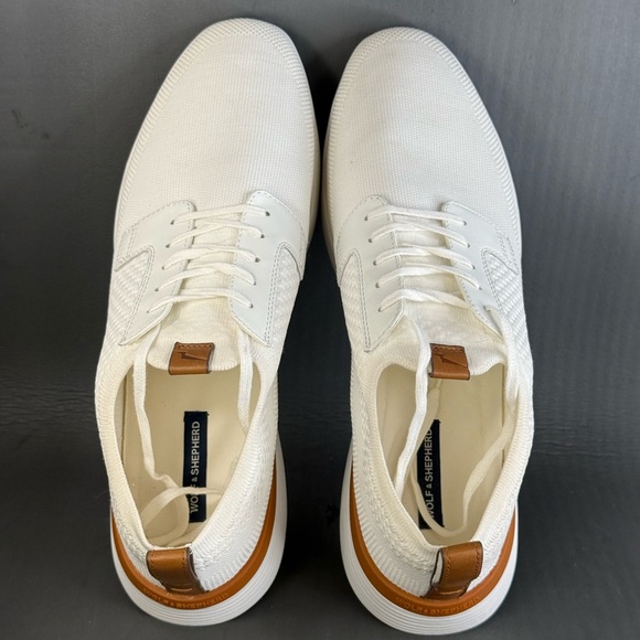 Wolf & Shepherd Men's white Swiftknit Derby Lace Up Sneaker shoes men’s size 13 - Picture 6 of 8